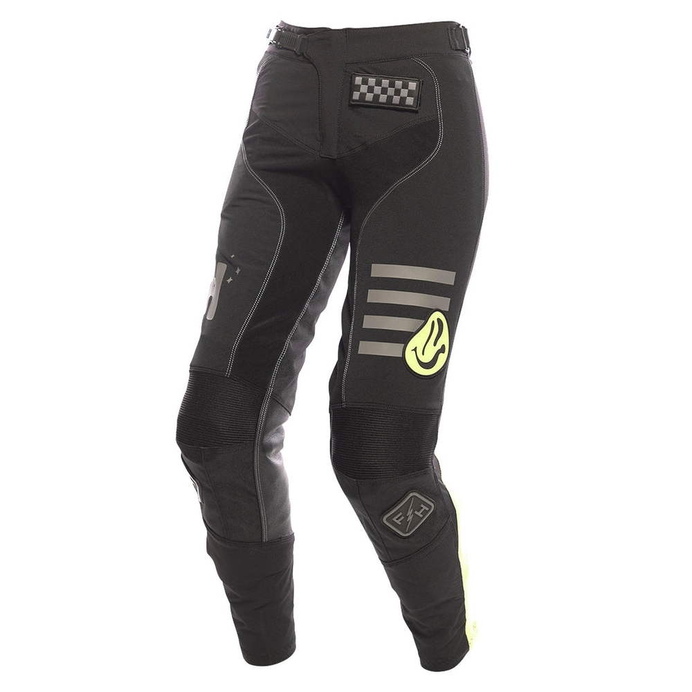 Black and Yellow Graphic Motorcycle Pants